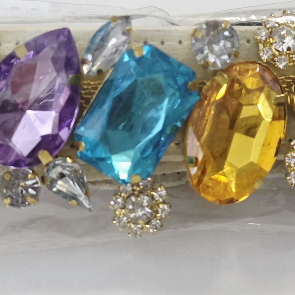 Colorful Gemstone Embellished Belt